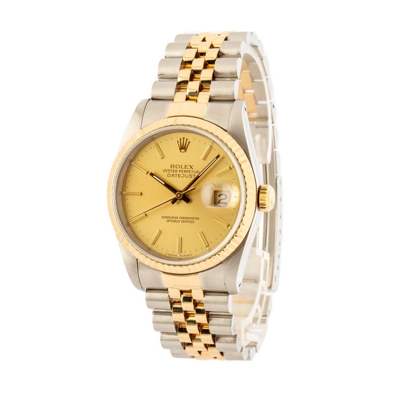 Rolex Datejust 16233 Champagne Dial