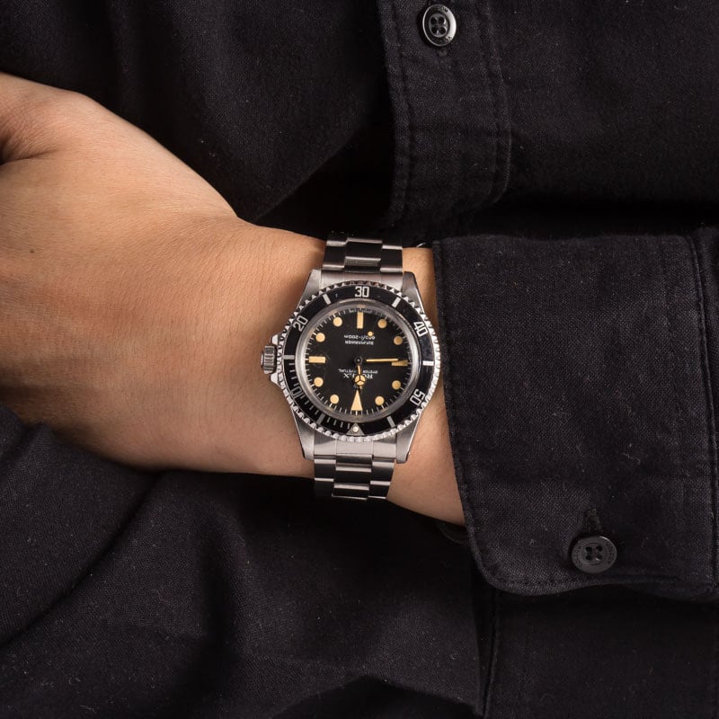 Vintage Rolex Submariner 5513 Steel