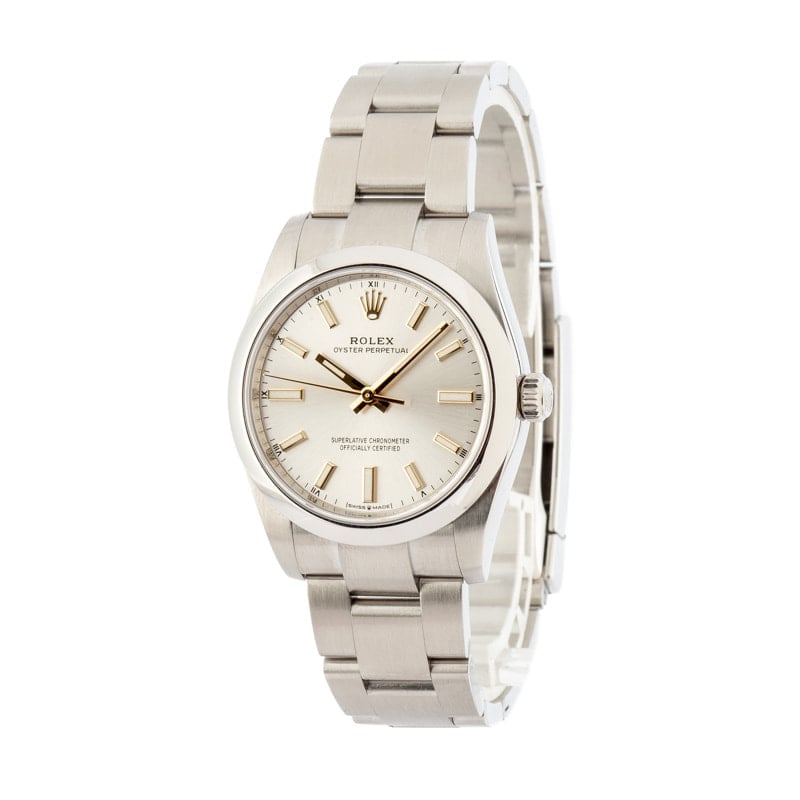 Rolex Oyster Perpetual 124200 Silver Dial