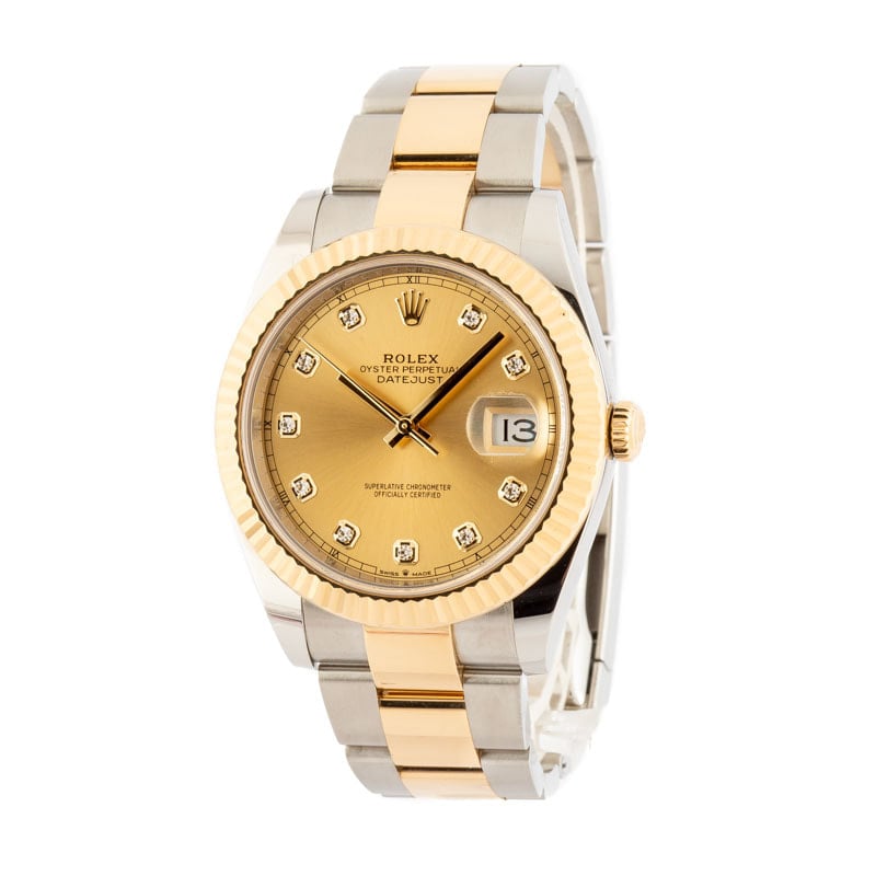 Rolex Datejust 41 ref 126333 Diamond Dial