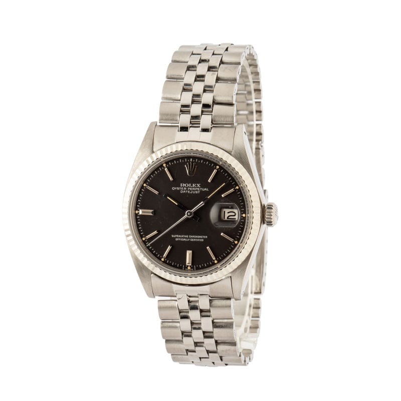 Rolex Vintage Datejust 1601 Black Dial