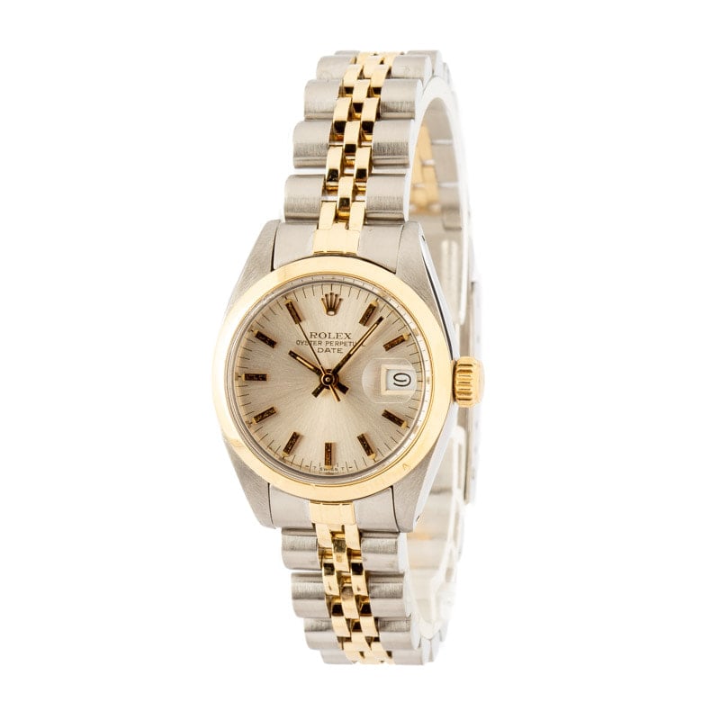 Ladies Rolex Date 6916 Silver Dial