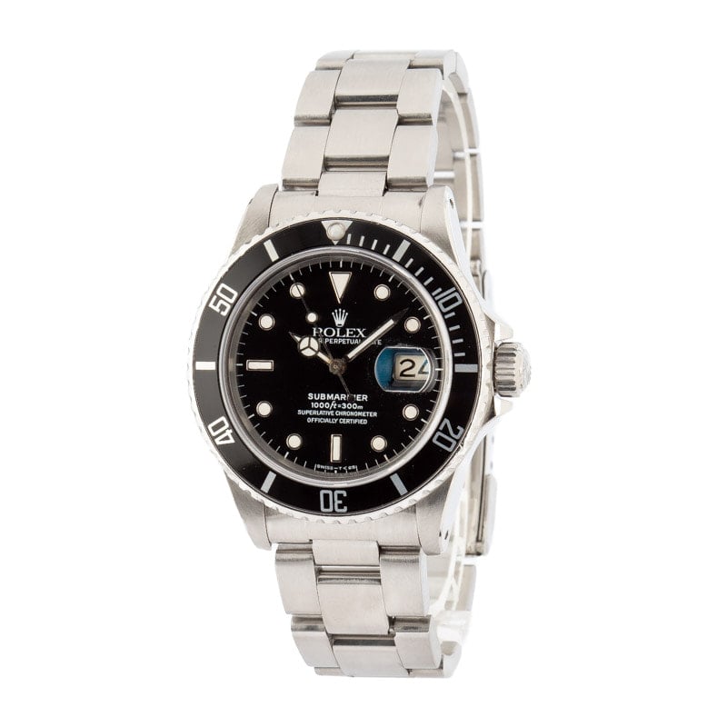 Rolex Submariner Ref 16800 Black Dial