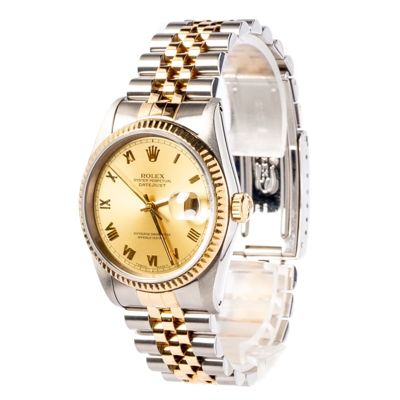 Rolex Two tone DateJust 16233 Mens