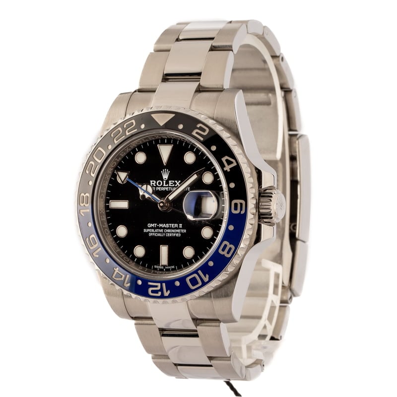 PreOwned Rolex GMT-Master II Ref 116710 'Batman' Dial