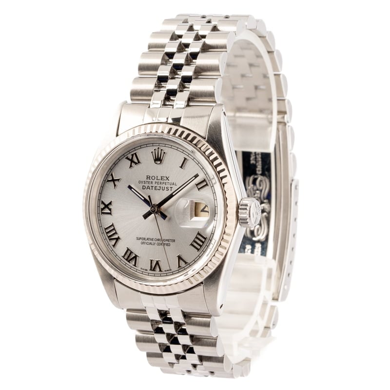 Rolex Datejust 16014 Silver Roman Dial