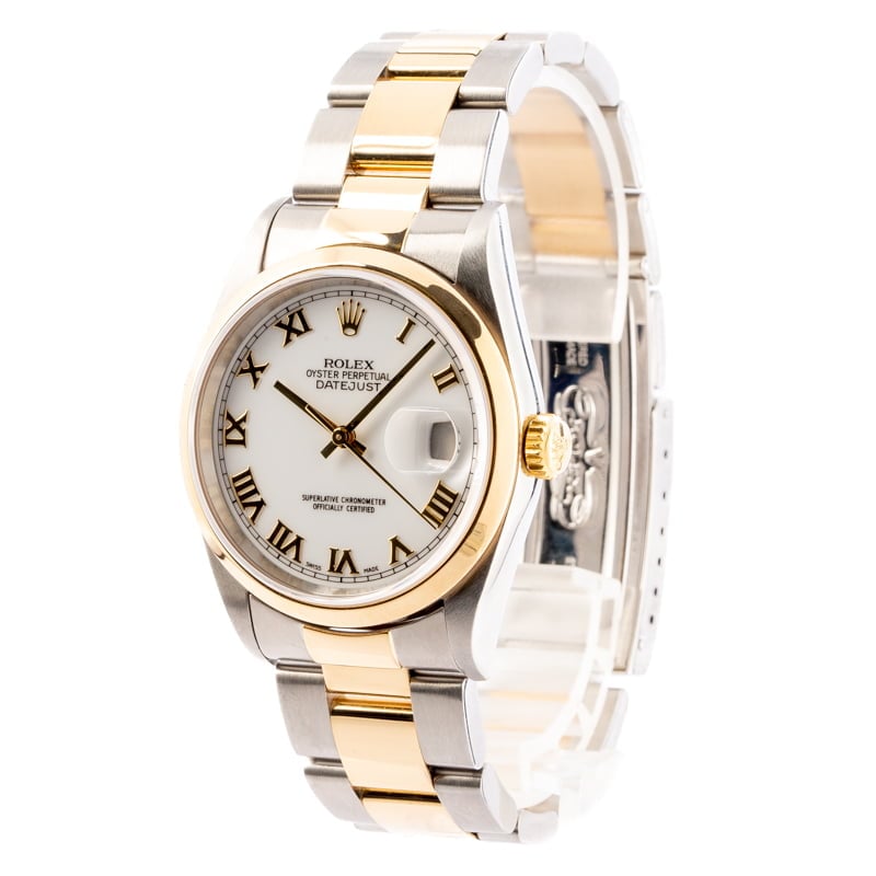 Rolex Datejust 16203 Two Tone Oyster Bracelet