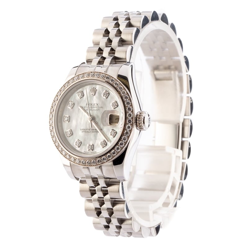 Ladies Datejust 179384 Diamond Bezel