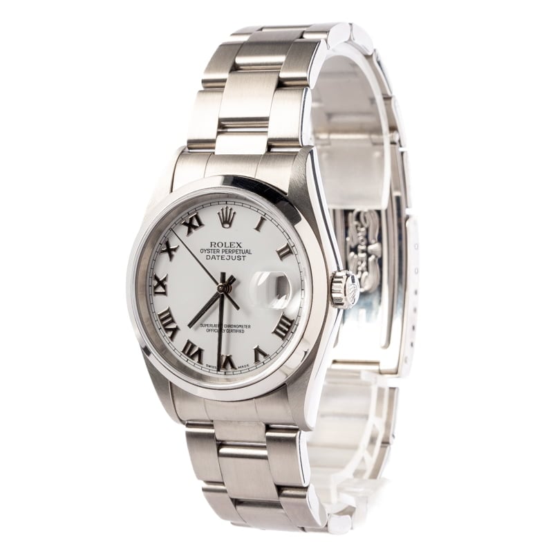 Rolex Datejust 16200 White Roman Dial