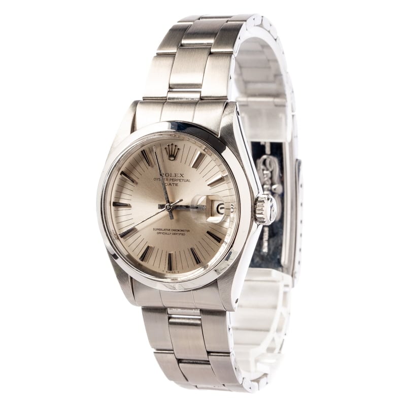 Rolex Date 1500 Silver Dial Oyster