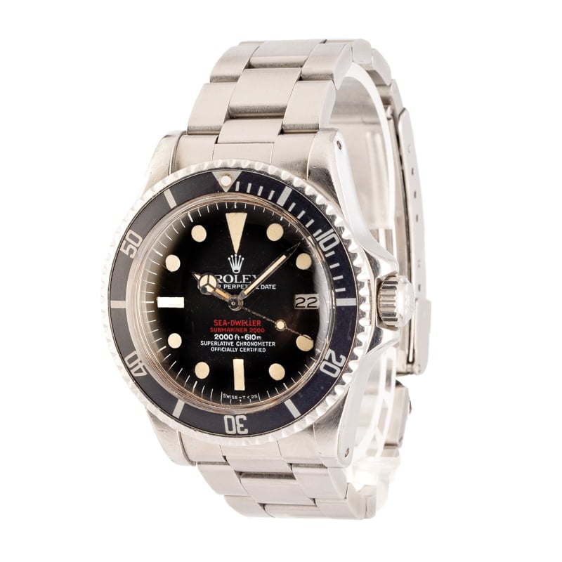 Vintage Rolex Sea-Dweller 1665 Black Dial