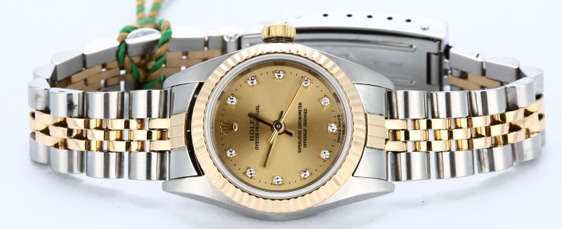 Ladies Diamond Rolex Oyster Perpetual