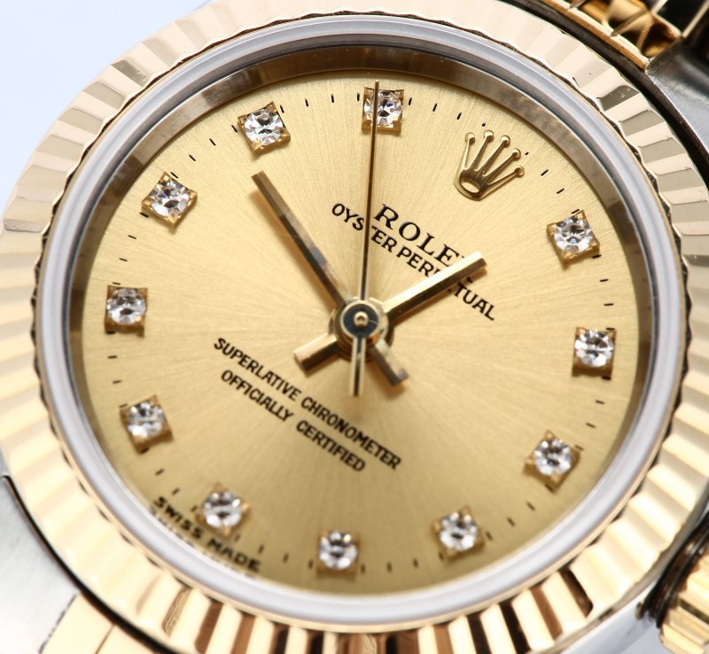 Ladies Diamond Rolex Oyster Perpetual