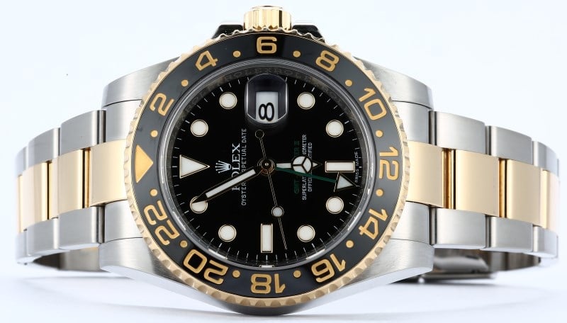 Rolex GMT Master II Steel and Gold 116713