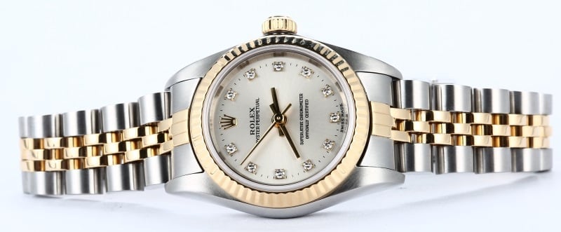 Rolex Ladies Oyster Perpetual Diamond 76193