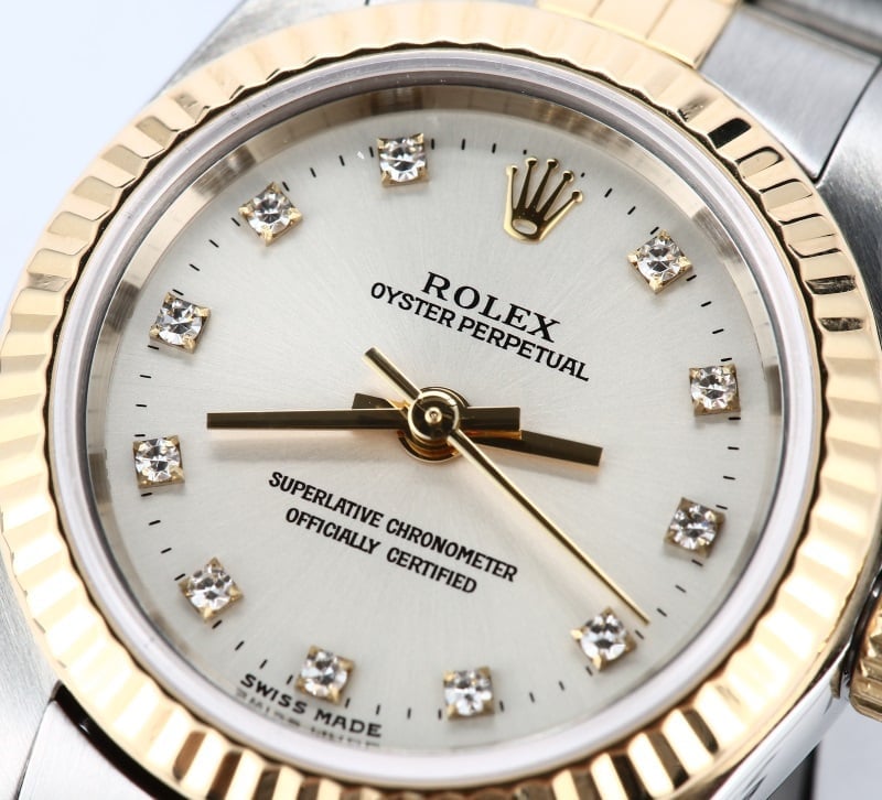 Rolex Ladies Oyster Perpetual Diamond 76193