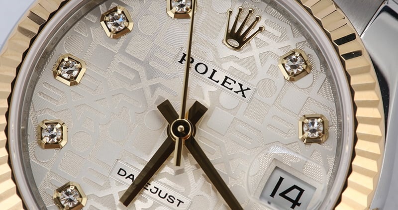 Rolex Mid-Size Datejust 178273 Jubilee Diamond Dial