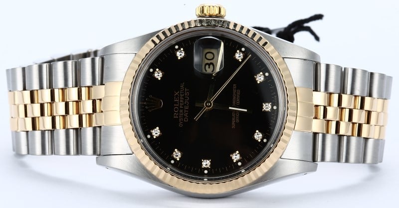 Rolex Datejust 16013 Diamond Certified Pre-Owned