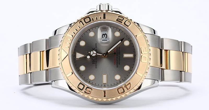 Rolex Yachtmaster Steel and Gold 16623 Grey Dial