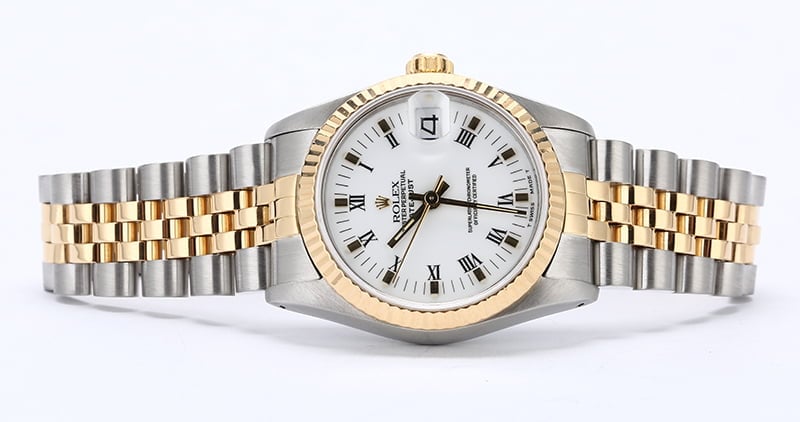 Rolex Mid-Size Datejust 68273 White Roman