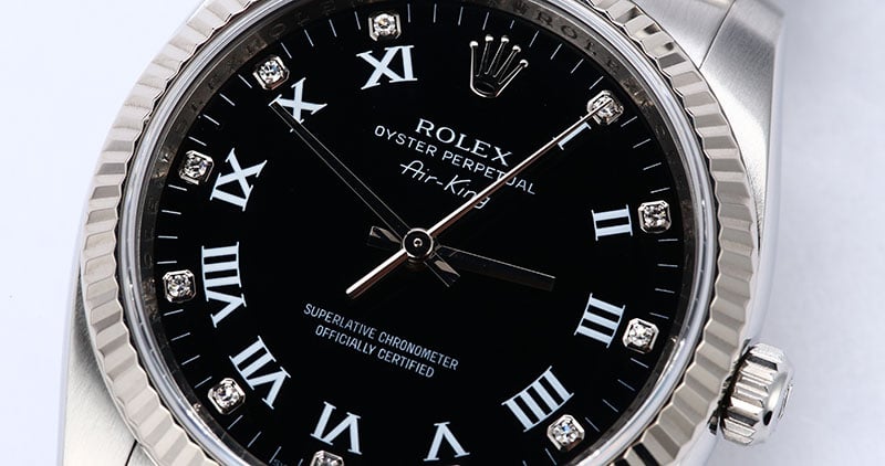 Rolex Air-King 114234 Black Diamond Dial