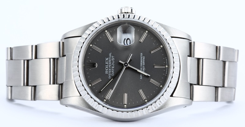 Rolex Datejust 16220 Slate Dial