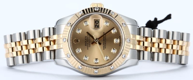 Rolex Lady-Datejust 179313 Diamond Champagne