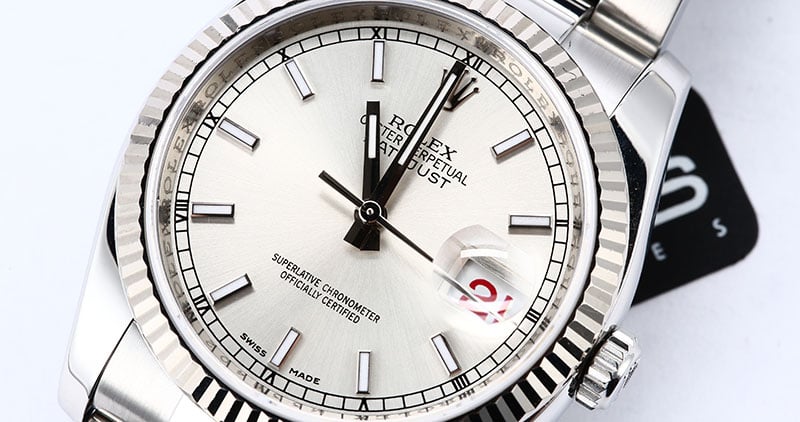 Rolex Datejust 116234 Silver Luminescent Dial