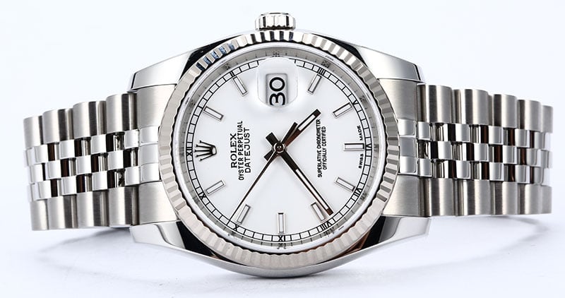 Rolex Datejust 116234 White Luminescent