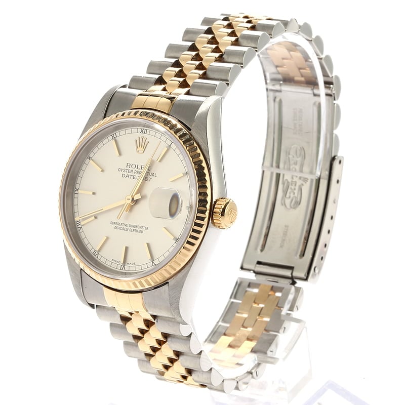 PreOwned Rolex Datejust 16233 Silver Luminous Dial