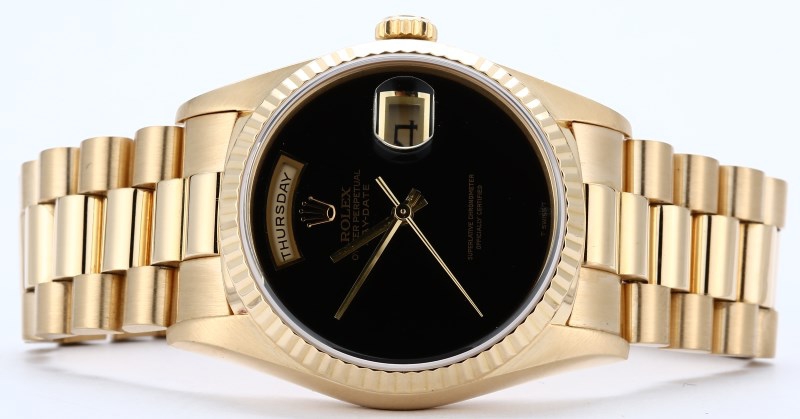 Rolex President 18238 Onyx Dial