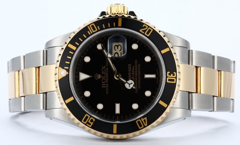 Rolex Submariner 16613 100% Authentic Black