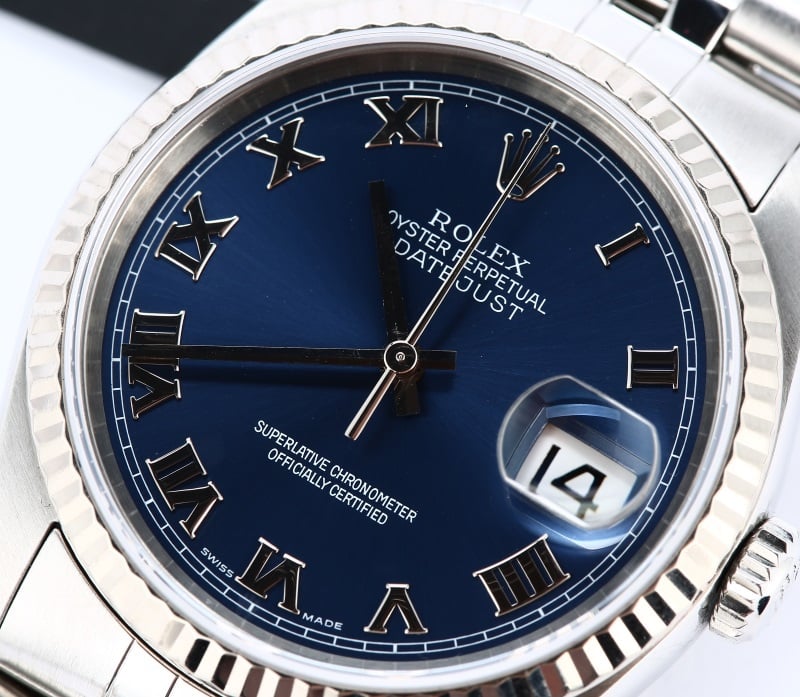 Rolex Datejust 16234 Blue Roman