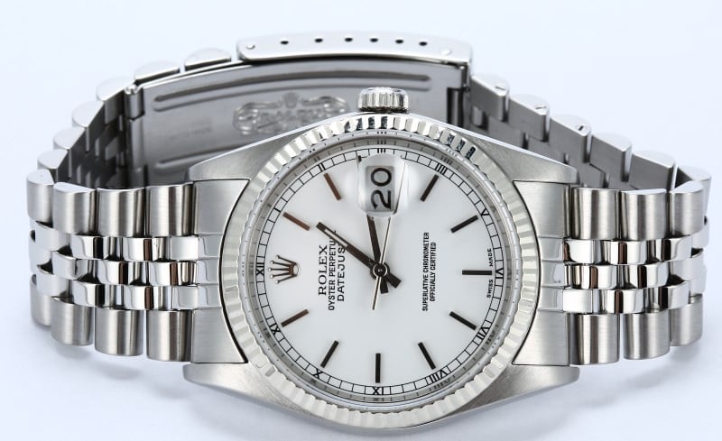 Rolex Datejust White Dial 16234