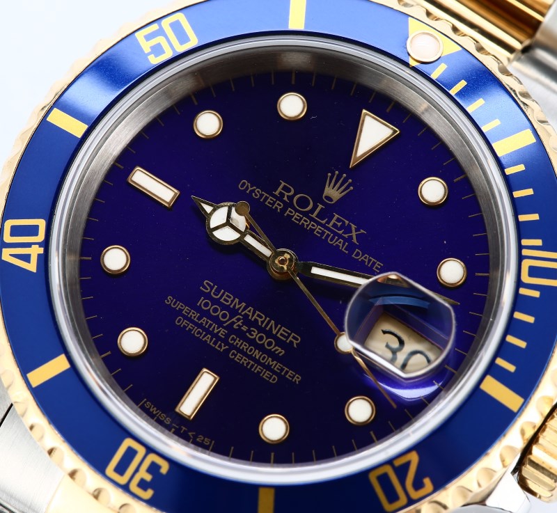 Rolex Submariner Blue Dial 16613 Certified Pre-Owned