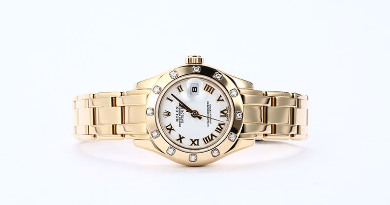 Rolex Lady Pearlmaster 80318 Diamond Bezel