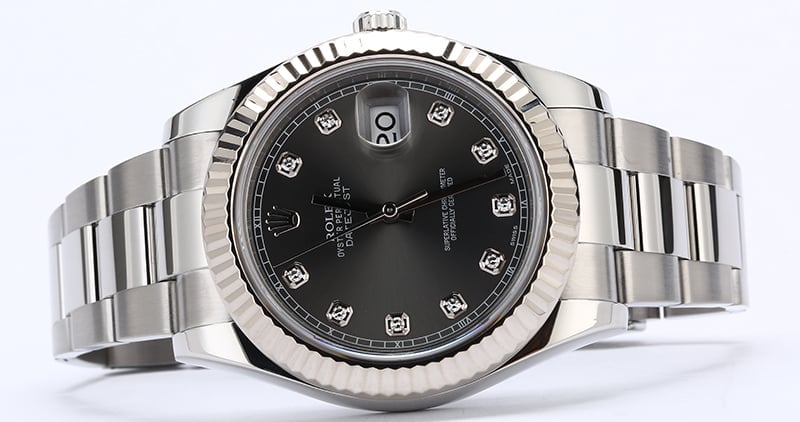 Rolex Datejust 116334 Slate Diamond Dial