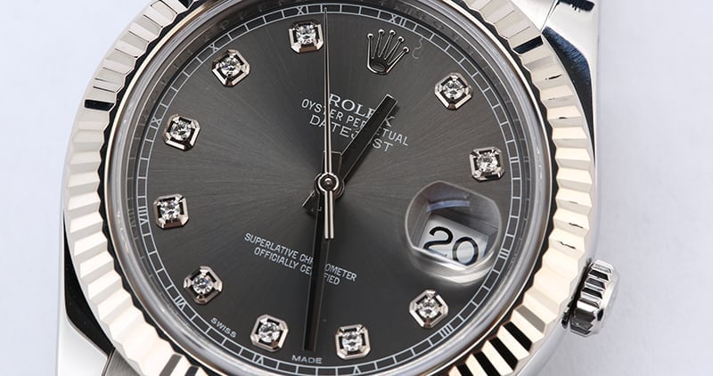 Rolex Datejust 116334 Slate Diamond Dial