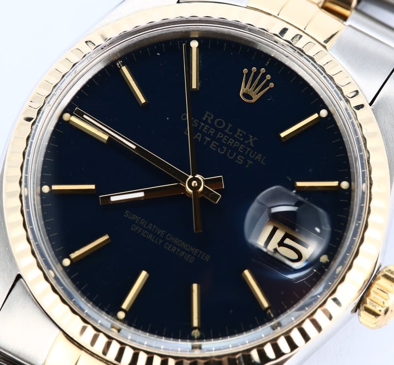 Rolex Datejust 16013 Blue Certified Pre-Owned