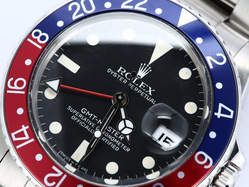 Vintage Rolex GMT-Master II Pepsi Bezel 16750