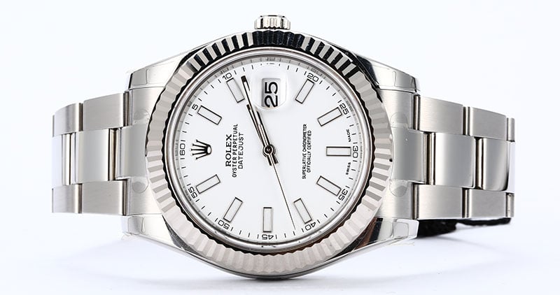 Rolex Datejust II White Luminescent Dial 116334