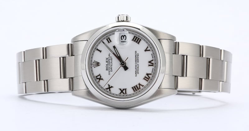 Rolex Mid-Size Datejust 78240 White Roman