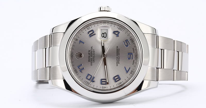 Men's Rolex Datejust II Ref 116300 Rhodium Arabic Dial