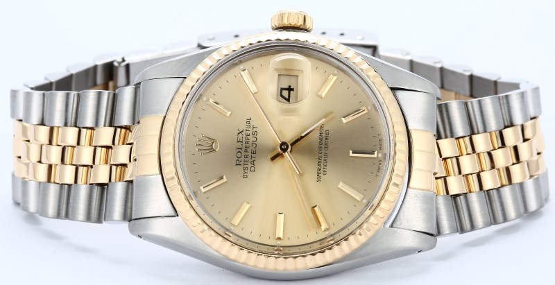 Rolex Datejust Champagne 16013 Two Tone