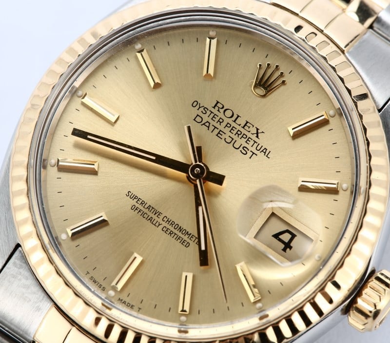 Rolex Datejust Champagne 16013 Two Tone