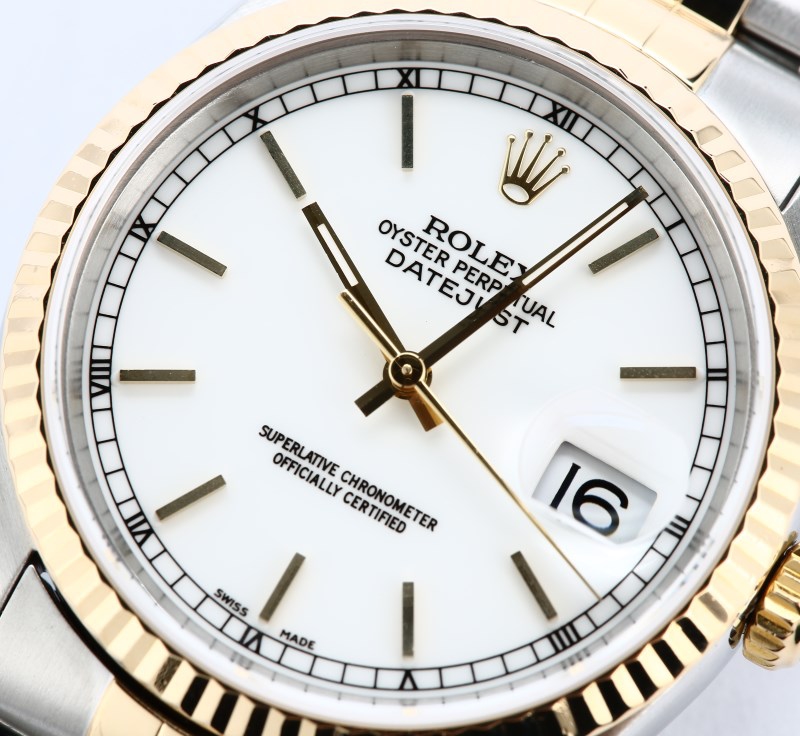 Rolex Datejust 16233 White Dial 100% Authentic