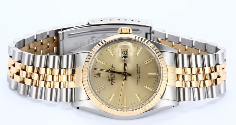 Rolex Datejust Champagne Dial 16013 Two-Tone