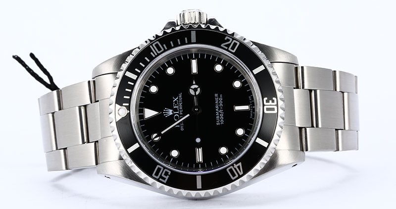 Certified Pre-Owned Rolex Submariner 14060 Black Dial