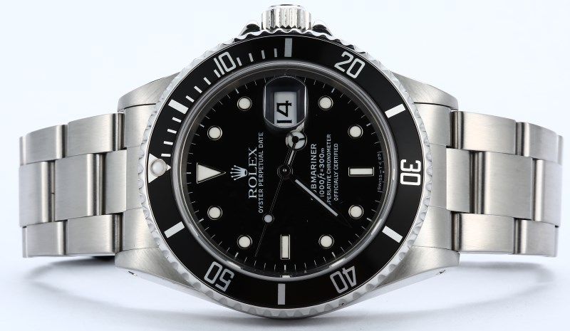 Rolex Submariner 16800 Black Stainless Steel