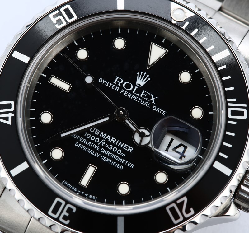 Rolex Submariner 16800 Black Stainless Steel